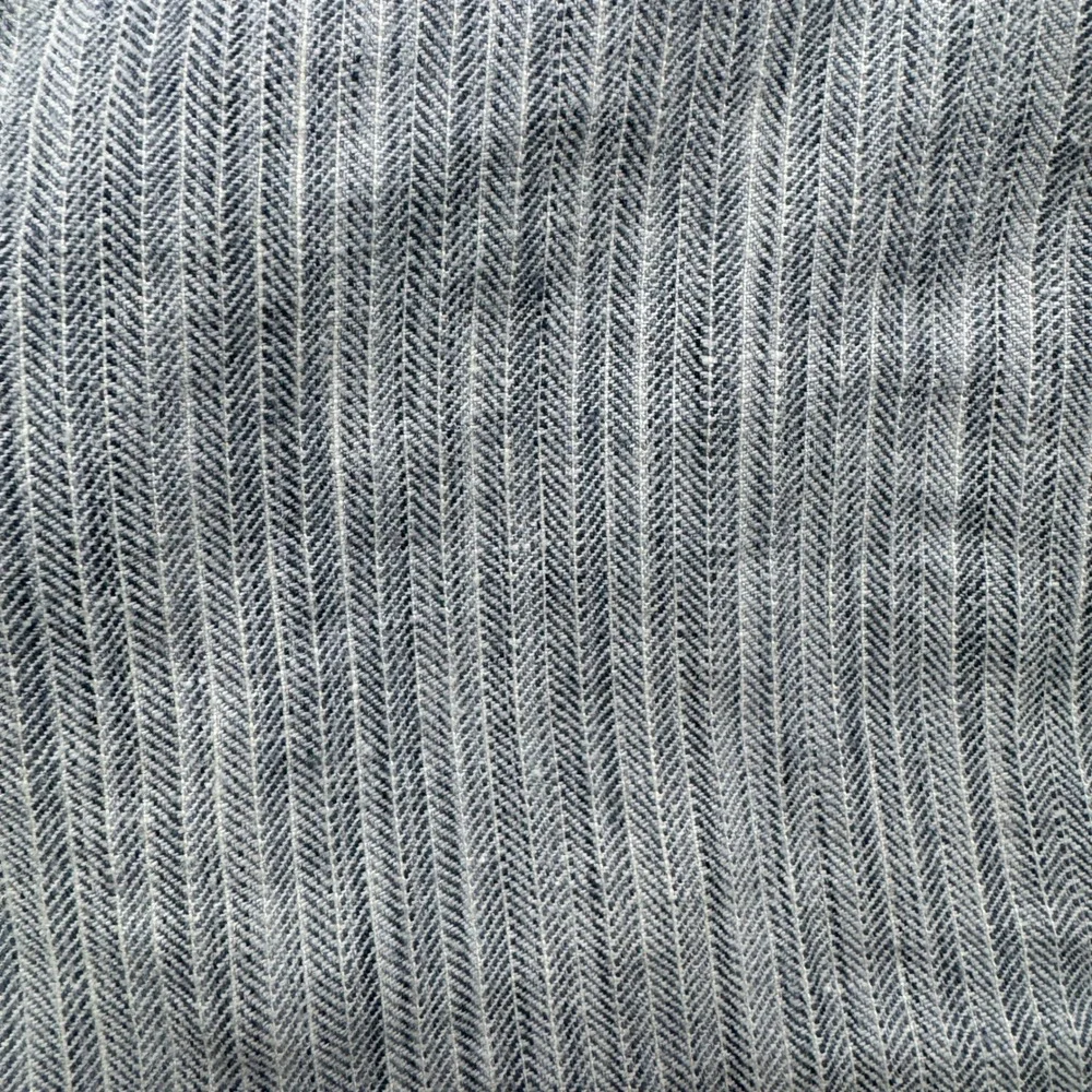 Tommy Bahama Linen Blend Shorts Mens XXL Blue Herringbone Stripe Casual Beach